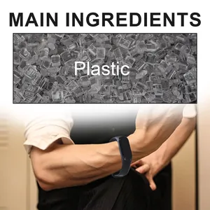 Gedetailleerde materiaalweergave van de duurzame plastic anti-muggenarmband buiten
