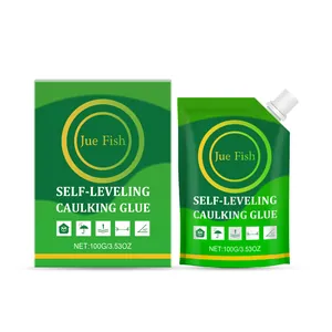 Jue Fish self-leveling floor gap repair caulking glue sealant with 100g pouch and box