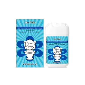 Jue Fish 30ml draagbare toiletverfrisser met oceaangeur voor een frisse lucht in huis