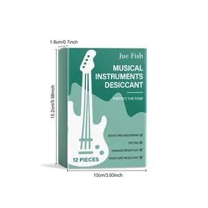 Vista detallada de las dimensiones de la caja desecante JUE FISH para instrumentos
