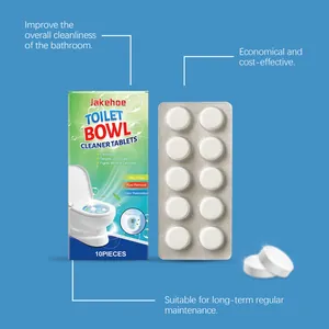 Jakehoe toilet bowl cleaner tablets 10pcs pack for deep cleaning and rust removal