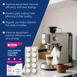 Tablettes de nettoyage Jakehoe pour système de lait et machine à café avec expresso