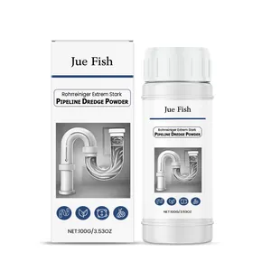 Powerful Jue Fish pipeline dredge powder for deep cleaning and clog removal in house drains