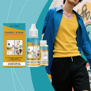 Jue Fish fabric stain remover kit featuring a mild formula for ink and coffee stains