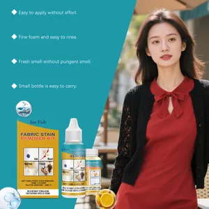 Effective Jue Fish fabric stain remover kit for ink rust coffee and food everyday spots