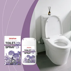 Jakehoe lavendel vanille toiletverfrisser spray getoond in een moderne badkamer sfeer