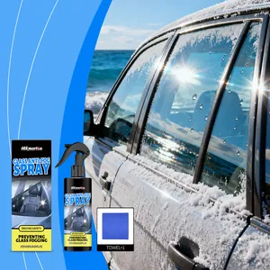 Hikmarion Spray Antiappannamento per Vetri Auto Con Asciugamano in Microfibra Visione Chiara a Lunga Durata Agente Pulizia Parabrezza