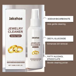Σπρέι καθαρισμού κοσμημάτων Jakehoe για ρολόγια και δαχτυλίδια με συστατικά.