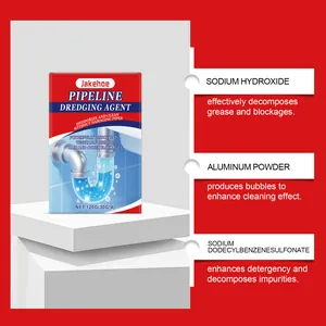 Detailed view of JAKEHOE pipeline dredging agent ingredients and their cleaning effects.