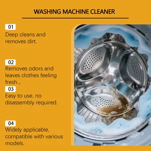 Washing machine cleaner tablets features: deep cleaning, odor removal and easy use.