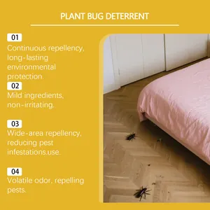 Infographic voor plantaardig insectenwerend middel met vier functies en slaapkamer