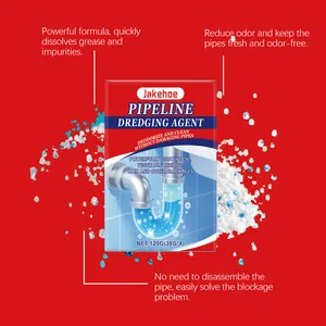 Jakehoe pipeline dredging powder for unclogging kitchen and bathroom drains efficiently