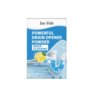 Poudre déboucheur puissante Jue Fish 120g pour l'entretien des éviers de cuisine
