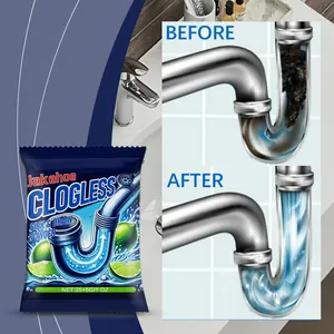 Jakehoe Clogless sink and drain powder demonstrated with before and after results