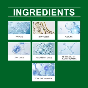 Detail van chemische ingrediënten voor hoogviskeuze opvouwbare muizenvallen kleurborden