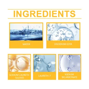 Lista de ingredientes del spray desengrasante de cocina con bicarbonato de sodio