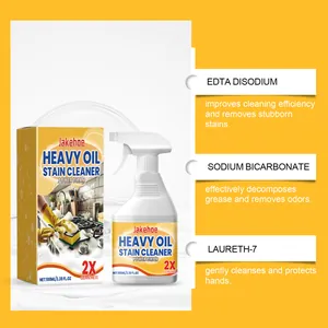 Detalle de los ingredientes del limpiador de aceite pesado y fórmulas eficaces.