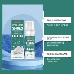 Jakehoe sneaker dry cleaning foam with ingredients detailing professional stain removal performance