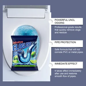 Jakehoe professional sink and drain powder for powerful unclogging and pipe protection