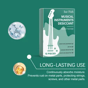 Detalle del desecante para instrumentos musicales Jue Fish, caja de 12 unidades