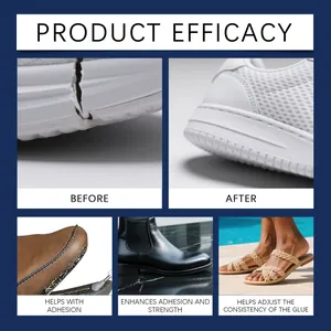 Strong shoe repair glue for bonding sneakers, leather boots, and sandals effectively.