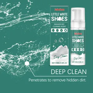 Jakehoe sneaker dry cleaning foam for deep stain removal on white shoes.