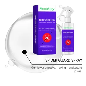 Vue détaillée du spray MoonSpry Spider Guard avec boîte et flacon pour une protection efficace.