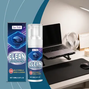 Jue Fish Limpiador de Alfombrillas de Ratón Spray de Espuma de Limpieza de Secado Rápido para Teclado Oficina Hogar Limpieza