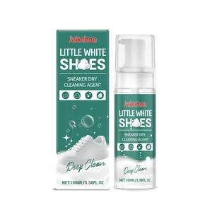 Jakehoe 100ml water-free foam cleaner for white sneakers dry cleaning and stain removal