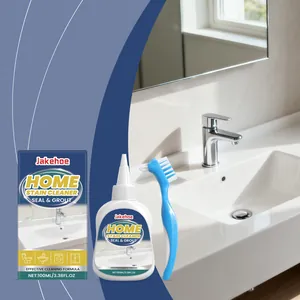 JAKEHOE household stain cleaner gel set for seal and grout cleaning with brush