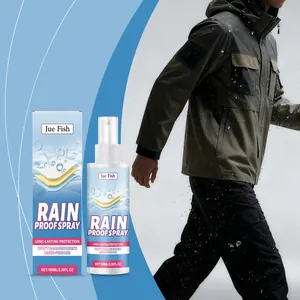 Spray impermeabilizante Jue Fish 100ml con detalle de chaqueta impermeable de exterior