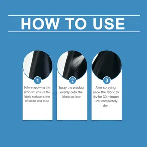 Guía paso a paso para aplicar el spray impermeabilizante para todo tipo de telas.