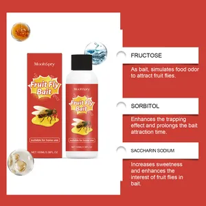 Gedetailleerd overzicht van MoonSpry fruitvlieglokaas met ingrediënten en werking.