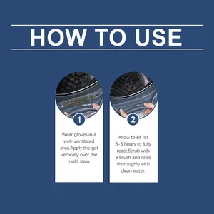 Illustrated how-to-use guide for deep cleaning mold removal gel on washing machine seal