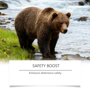 Grizzlybeer in de natuur ter illustratie van de veiligheid van berenspray