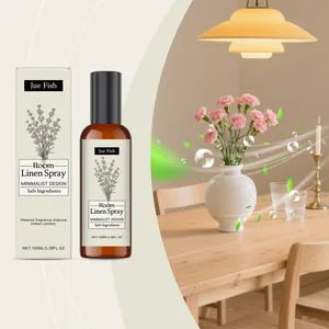 Jue Fish Indoor Lavender Fragrance Spray Home Deodorizer Air Freshener Room Linen Spray Lavender Scent Glass Bottle