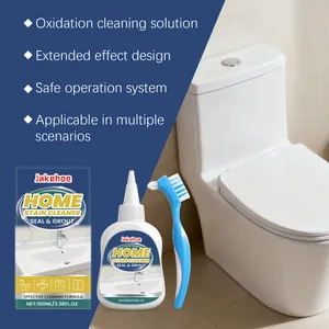 Jakehoe Home Stain Cleaner Gel for seal and grout including a specialized cleaning brush