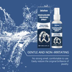 Jakehoe gold and silver jewelry polishing spray for precious metal care and cleaning