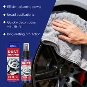 Powerful Rayhong rust remover spray for effectively cleaning car wheels and metal