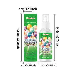Spécifications de taille détaillées du spray lustrant pour ballons Dowmoo de 100 ml