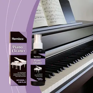 Spray limpiador de piano Hermisca para pulido y mantenimiento de teclas, botella 100ml