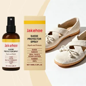 JAKEHOE Suede Protector Spray 100ml Waterproof Stain Repellent for Shoes Clothes Nubuck Leather Care Protective Spray