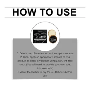 Detailed how-to-use guide for Brunizo leather conditioner paste for furniture care