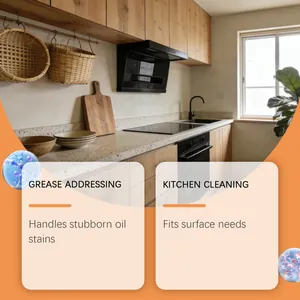Nettoyant mousse efficace pour éliminer les graisses tenaces en cuisine