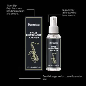 Spray de barniz Harmisca de 100 ml para instrumentos de latón con caja para mantenimiento diario