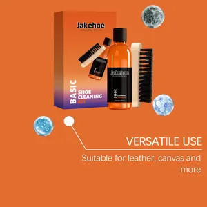 Kit complet de nettoyage de chaussures avec formule douce et brosse premium