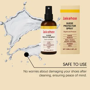 Jakehoe suede protector spray bottle and packaging box with water splash effect for shoes