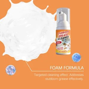 Nettoyant moussant efficace pour graisse tenace sur les cuisinières et hottes.