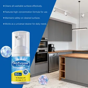 Nettoyant mousse tout-usage professionnel pour éliminer les taches en cuisine et salle de bain
