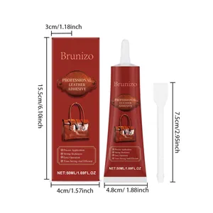 Επαγγελματική κόλλα δέρματος 50ml με σπάτουλα και ακριβείς διαστάσεις
